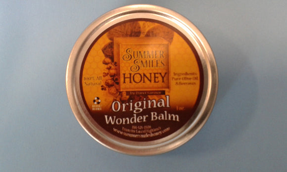 Original Wonder Balm New 1 oz. size  made by Summer Smiles Honey Farm