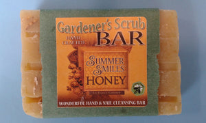 Gardener's Scrub Soap made by Summer Smiles Honey Farm