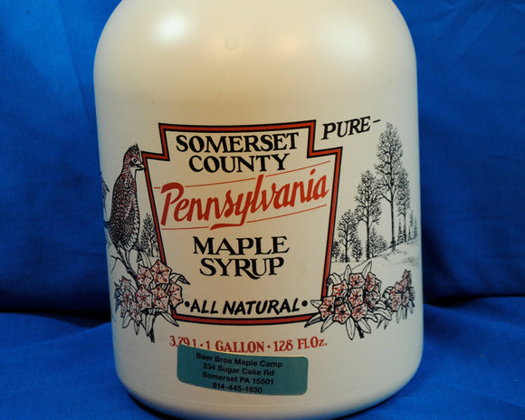 Maple Syrup - 1 Gallon -  in Plastic Containers - Med Amber - Grade A
