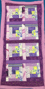 Pink & Purple Quilted - Small Table Runner made by Brenneman's Quilt & Sew