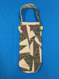 Quilted Wine Bag - Browns & Tans made by Brenneman's Quilt & Sew